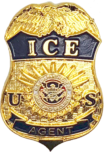 Department Of Homeland Security Immigration And Customs - Immigration And Customs Enforcement Badge (333x486), Png Download