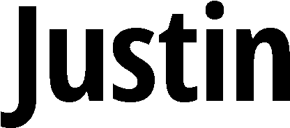 Logo Logo - Name Justin (556x218), Png Download