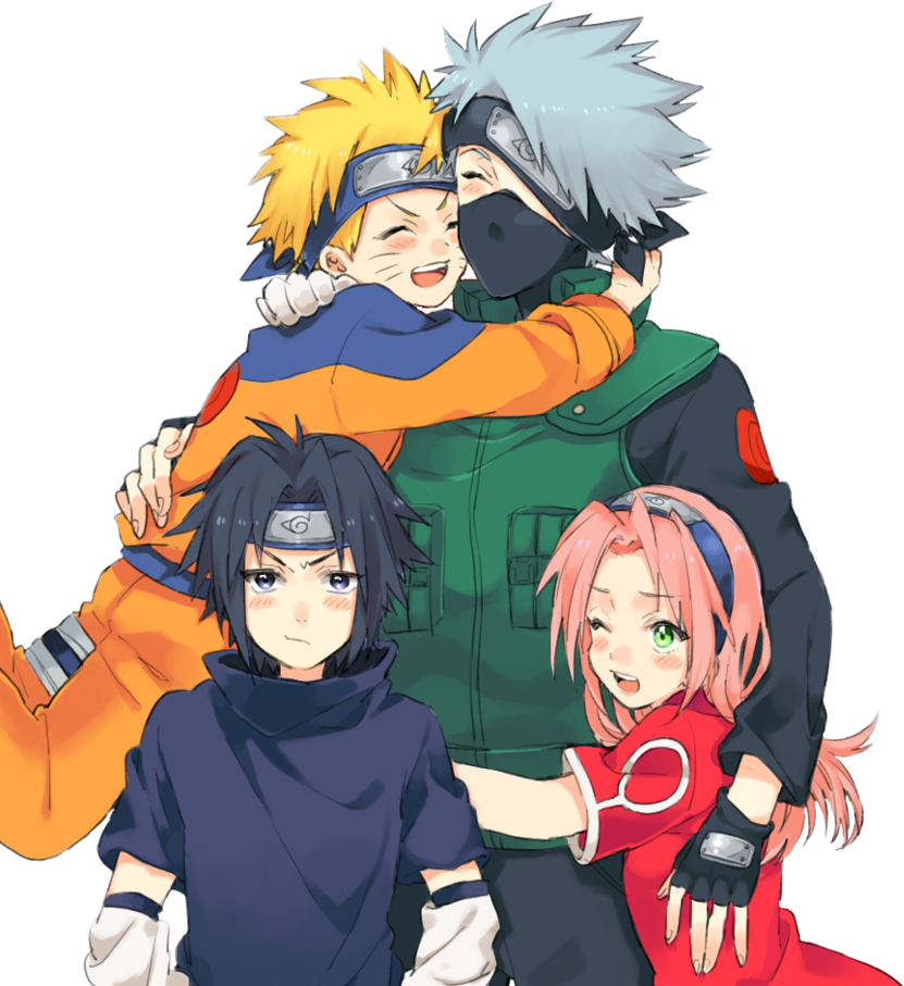 Naruto Narutouzumaki Sagemode Hokage Sasuke Sharingan - Naruto Sasuke Y Sakura (831x907), Png Download