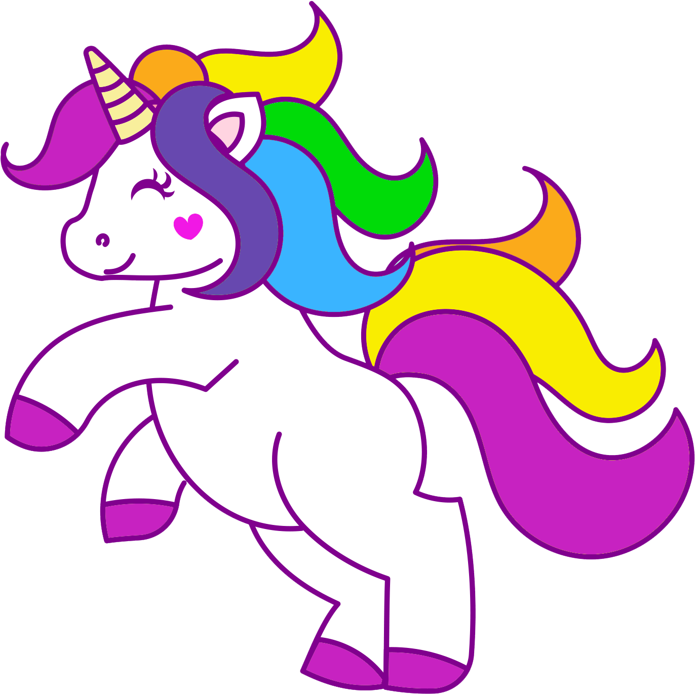 Unicornios Em Png - Unicornio Com Fundo Transparente (1427x1475), Png Download