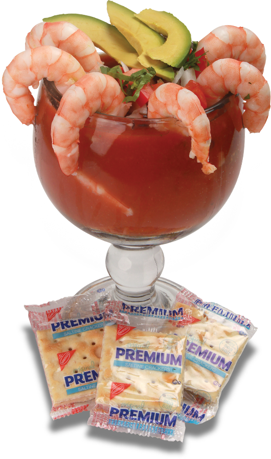 Shrimp And Octopus Cocktail - Octopus (530x897), Png Download