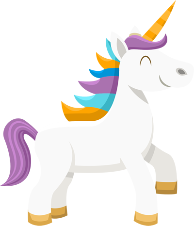Los Seres Más Lindos Y Mágicos Llegan A Visitarte Desde - Unicornio En Color Pastel (400x466), Png Download