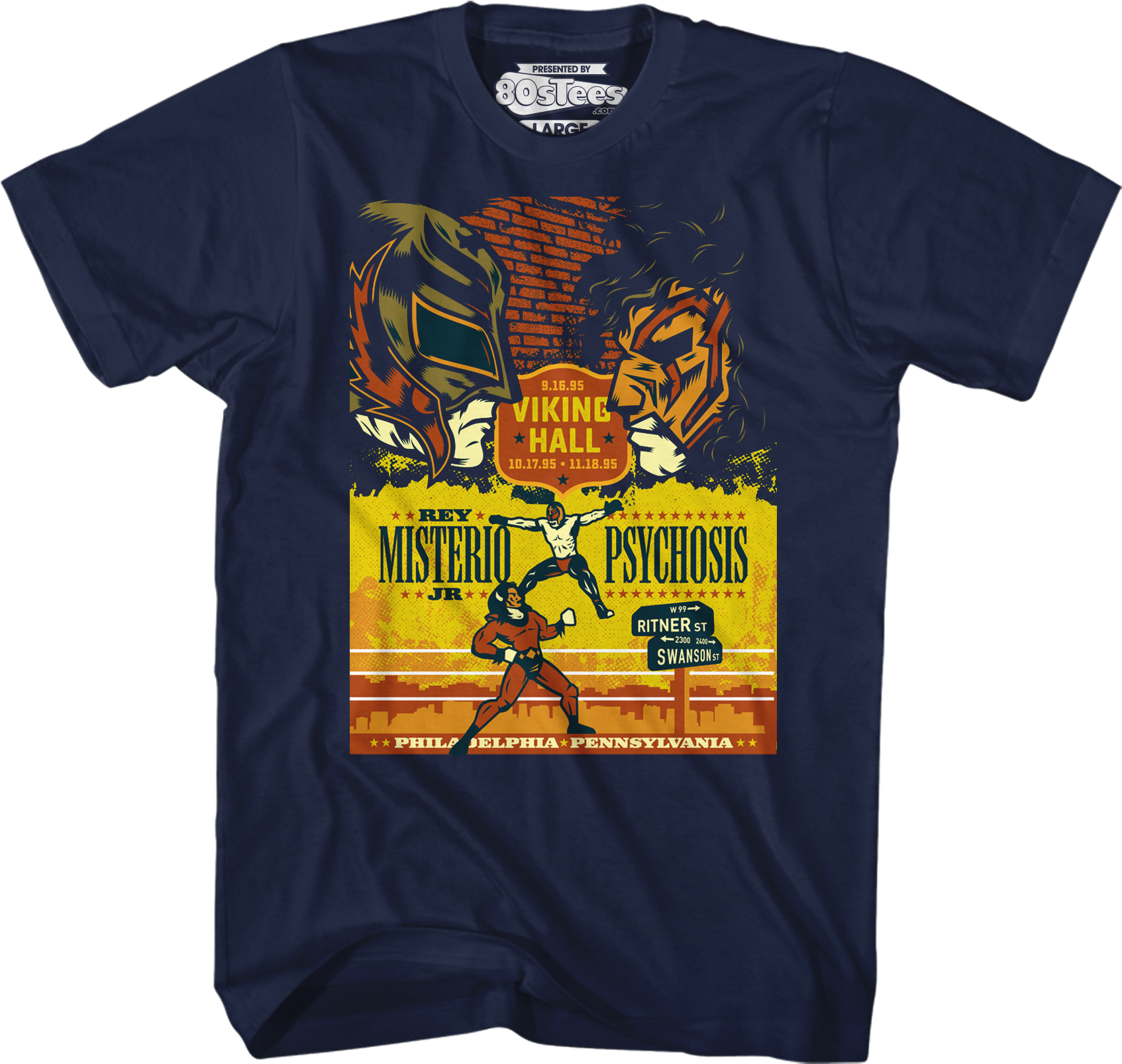 Rey Misterio Jr Vs Psychosis Luchador T-shirt - Marvel Vs Capcom 3 Shirt (1700x1607), Png Download