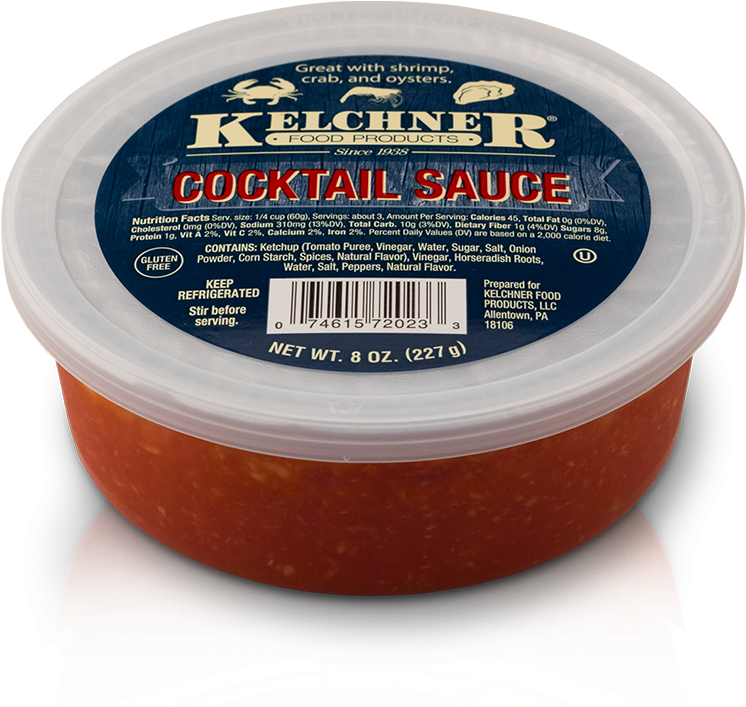 Cocktail Sauce Tub - Kelchner's Cocktail Sauce (784x734), Png Download