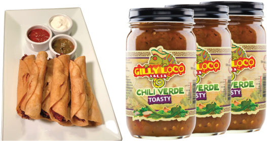 Gilly Loco™ Chicken Chile Verde Taquitos - Taquito (560x280), Png Download