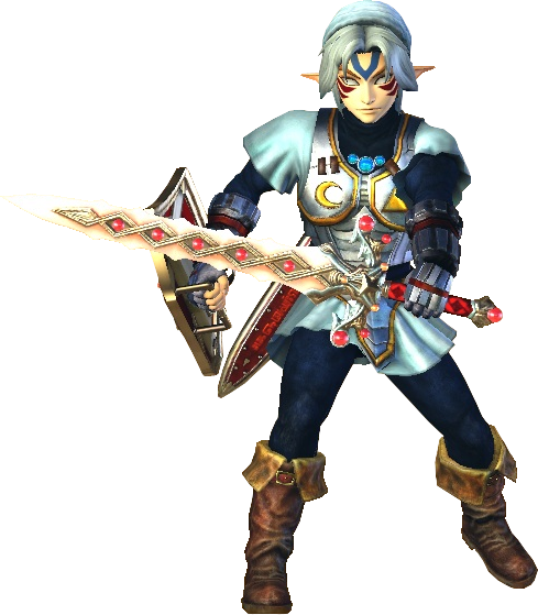Hyrule Warriors Link Fierce Deity Costume - Hyrule Warriors Fiera Deidad (489x559), Png Download
