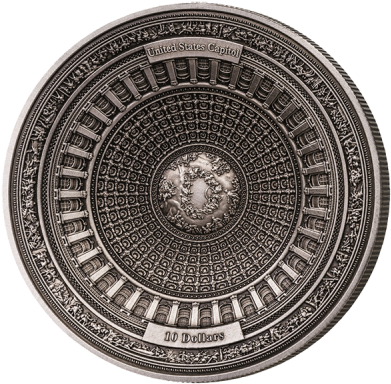 Samoa 2017 10$ 4 Layer Coin United States Capitol 100g - Coin (400x400), Png Download