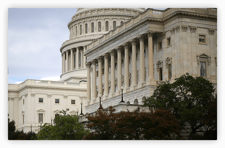Us Capital Building - U.s. Capitol (738x487), Png Download