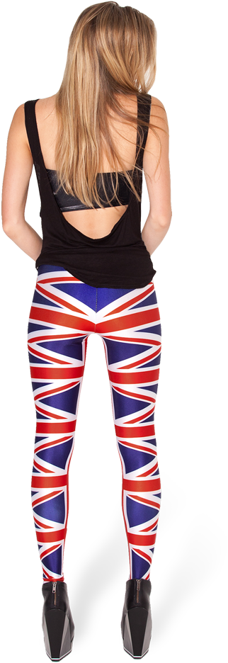 Union Jack Leggings - Tights (683x1024), Png Download