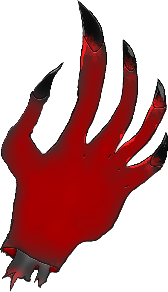 Severed Demon Arm - Claw (562x972), Png Download