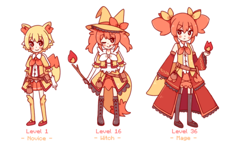 Anime, Chibi, And Fire Image - Humanized Pokemon Fennekin (500x331), Png Download