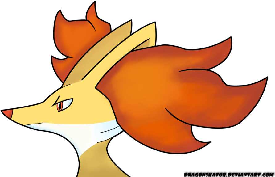 Delphox - Digital Art (1024x596), Png Download