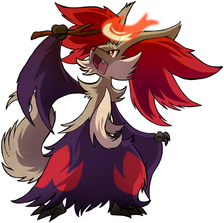Yo Shiny Delphox By Softmonkeychains On Deviantart - Cartoon (800x777), Png Download