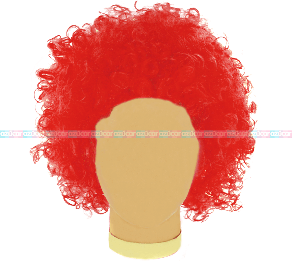 Granmark Peluca Afro Rojo 3/1 Granmark - Portable Network Graphics (1000x1000), Png Download
