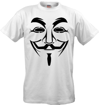 Футболка Guy Fawks / Angry Ukrainian Сердитий Українець - Guy Fawkes Silhouette (360x360), Png Download