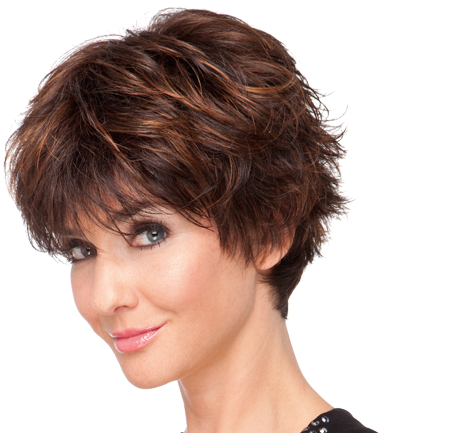 Peluca Pelo Corto Rojizo - Wig (534x432), Png Download