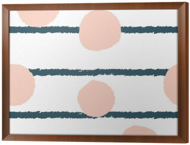 Quadro Com Moldura Mão Desenhada Sem Costura Padrão - Eye Shadow (400x400), Png Download