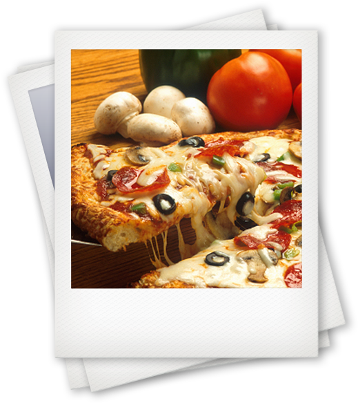 Pizza-polaroid - Gluten-free Heaven Gluten Free Pizza Crust (524x592), Png Download