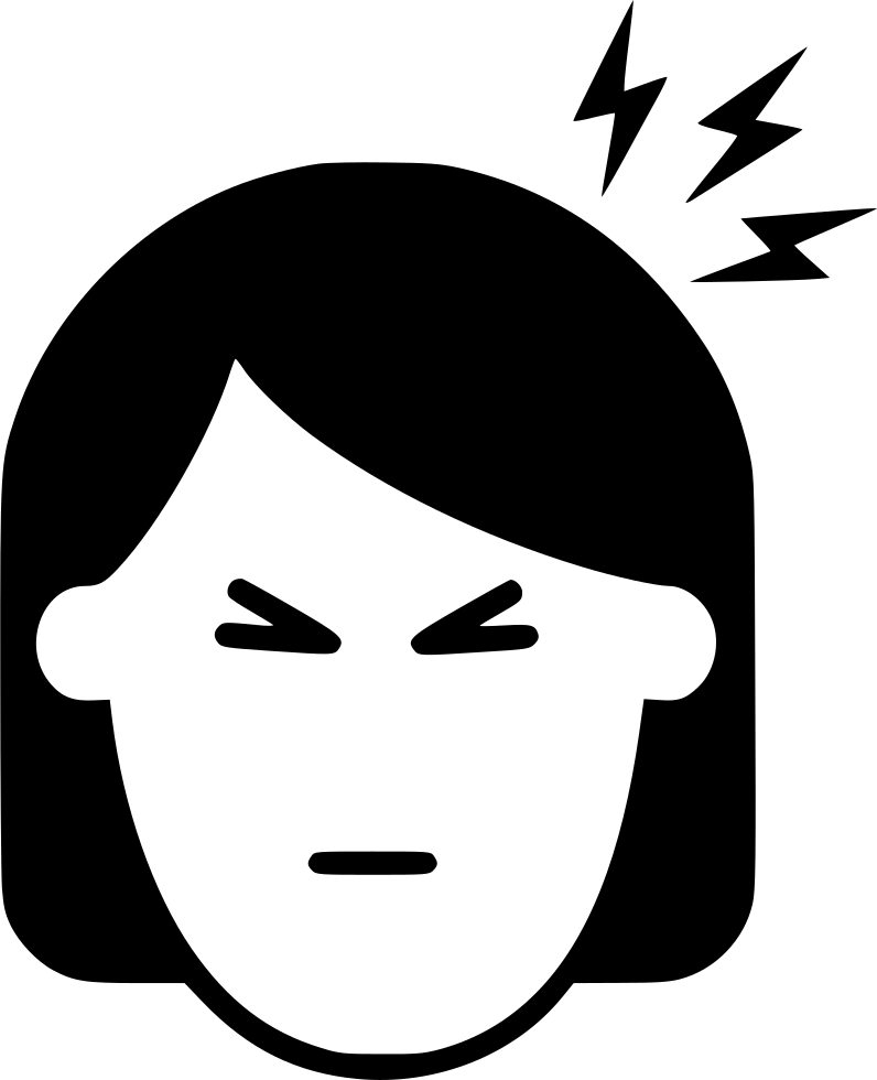 Headache Woman Line Comments - Headache Png (796x980), Png Download