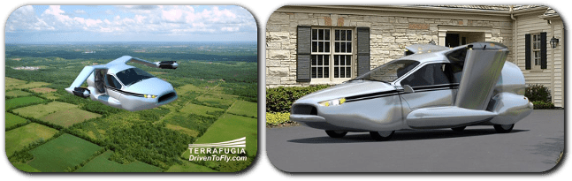 Terrafugia Faa Flying Car Approval - Cars Of The Future (750x207), Png Download