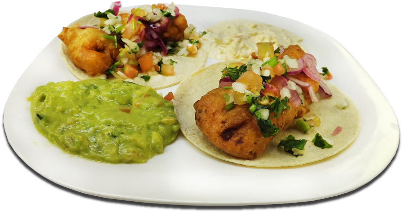 Camarón, Pulpo, Cayo Y Cangrejo - Tacos De Camaron Png (837x448), Png Download