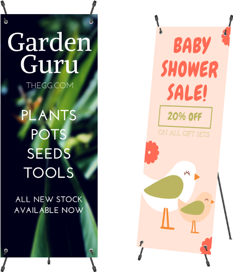 X-stand Banner Printing - Banner (550x550), Png Download