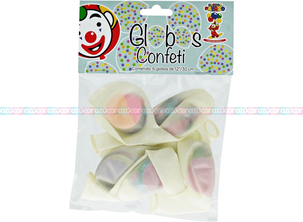 Fabsel Globo Transparente Confeti - Construction Paper (1000x1000), Png Download