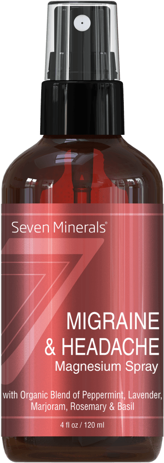 Migraine & Headache Magnesium Spray, - Stress & Anxiety Magnesium Spray (1000x1000), Png Download