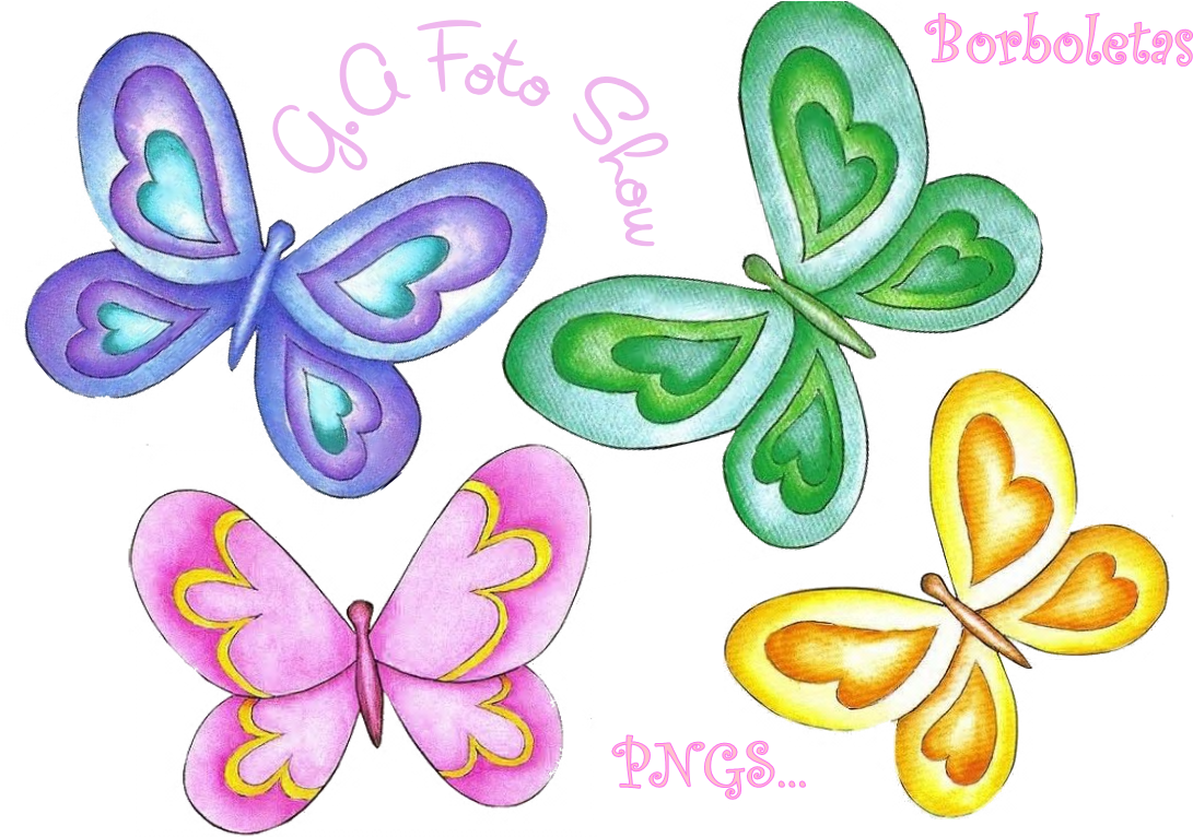 Borboletas Png (1099x777), Png Download