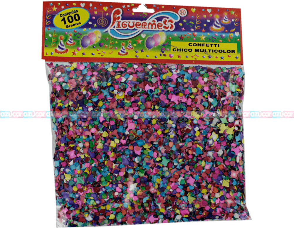 Globos Fiesta Y Color Confeti 100g Globos Y Fiesta - Bead (1000x1000), Png Download