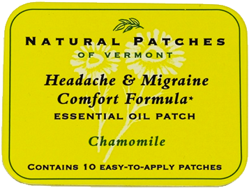 Essential Oil Patch - Natural Patches Of Vermont - Headache & Migraine (500x500), Png Download