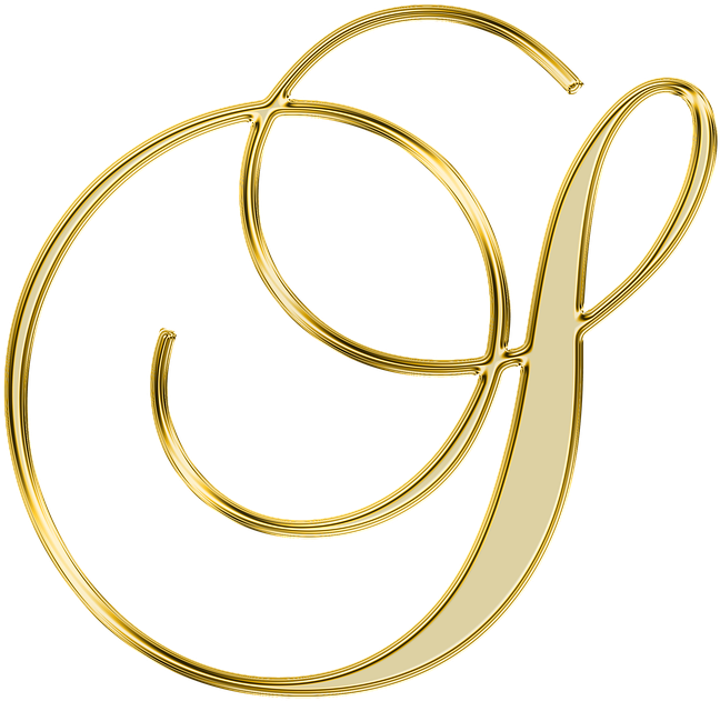 Alfabeto Decorativo Dourado Png - Monogram So (720x720), Png Download