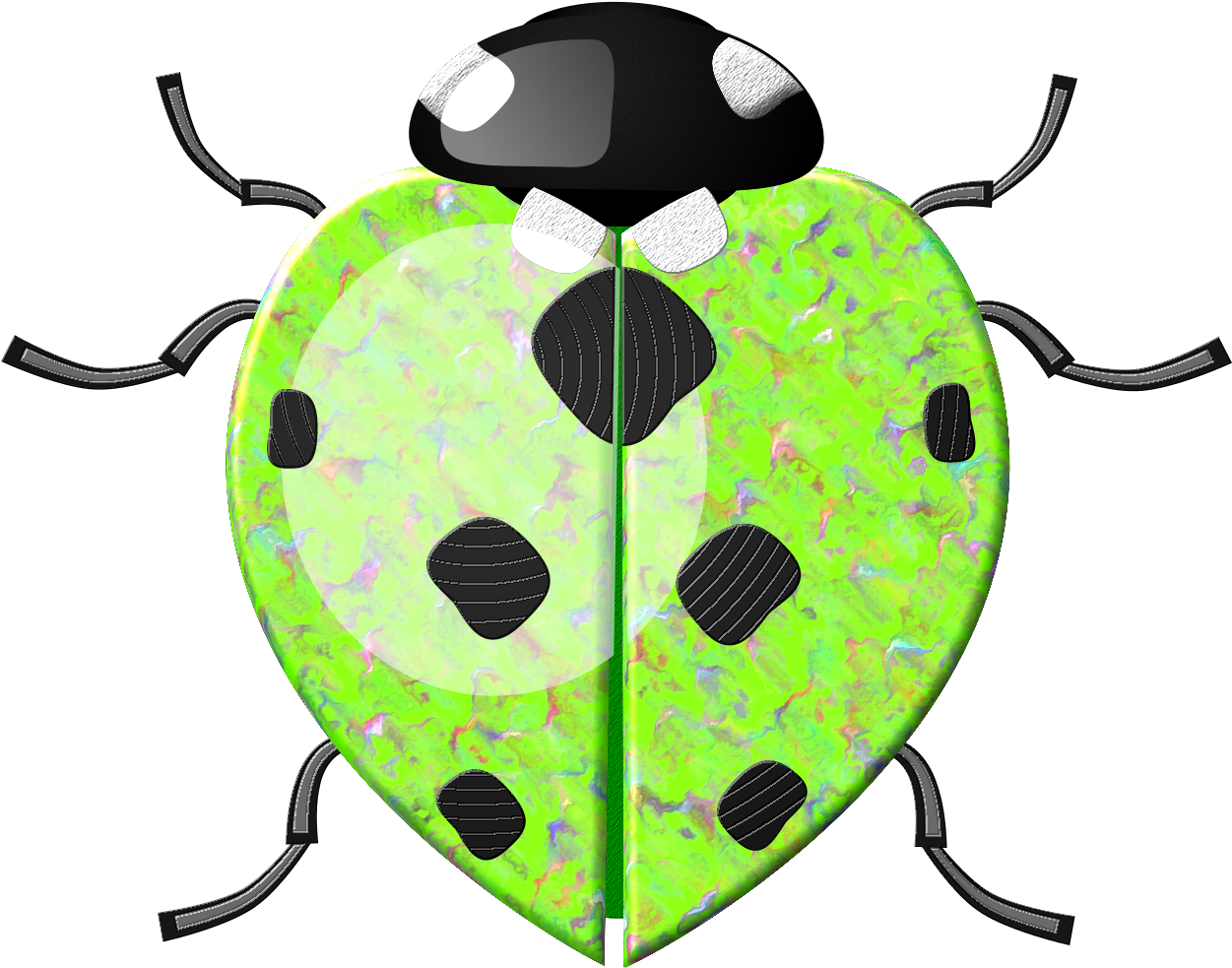 Borboletas & Joaninhas E - Ladybird (1500x1221), Png Download