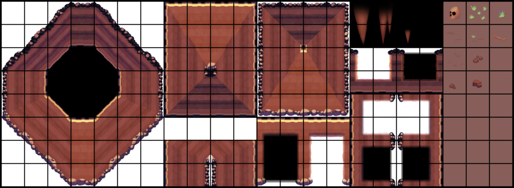 Cave Tiles - Tile (1000x367), Png Download