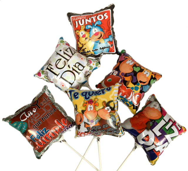 X 12 Globo Tarjeta Cuadrado 9" - Inch (640x582), Png Download