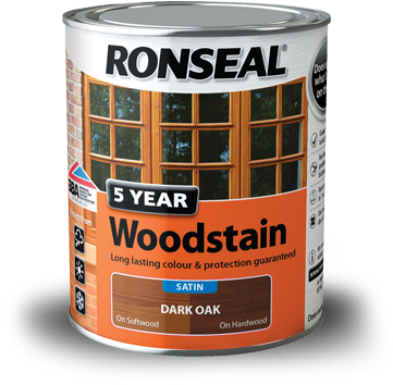 5yr Woodstain 750 2014 S - Ronseal Wood Stain Deep Mahogany (445x445), Png Download