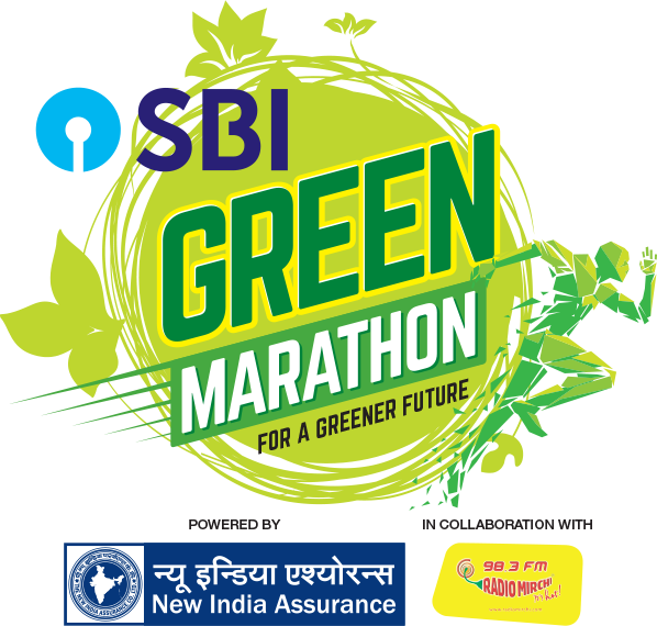 Sbi Green Marathon Mumbai (598x570), Png Download
