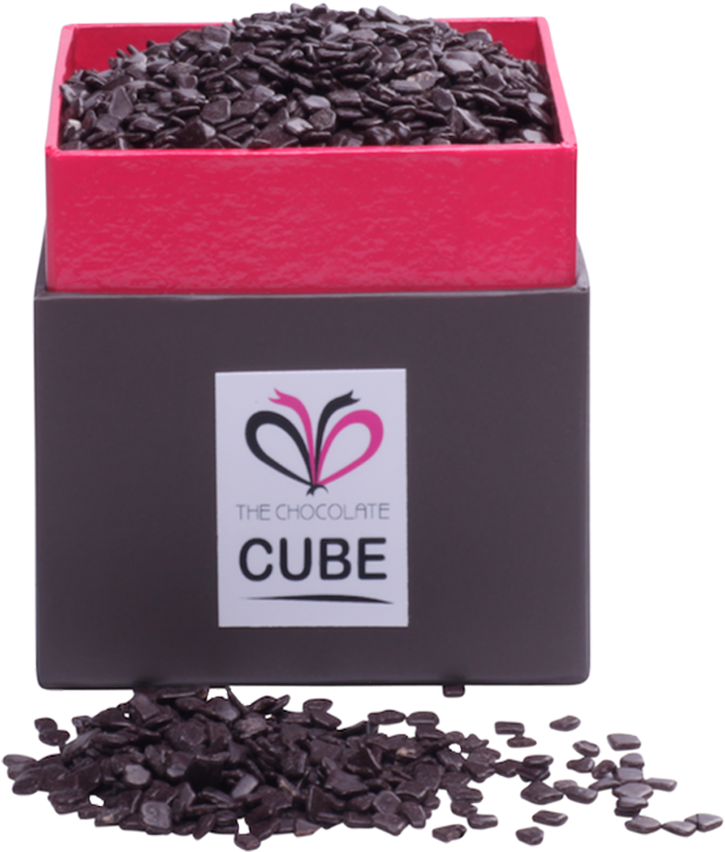 The Chocolate Cube Copos De Chocolate Negro - Seed (960x960), Png Download