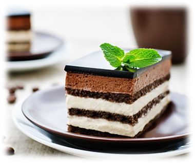Pastel Ópera - Difference Between Gateaux And Torte (380x318), Png Download