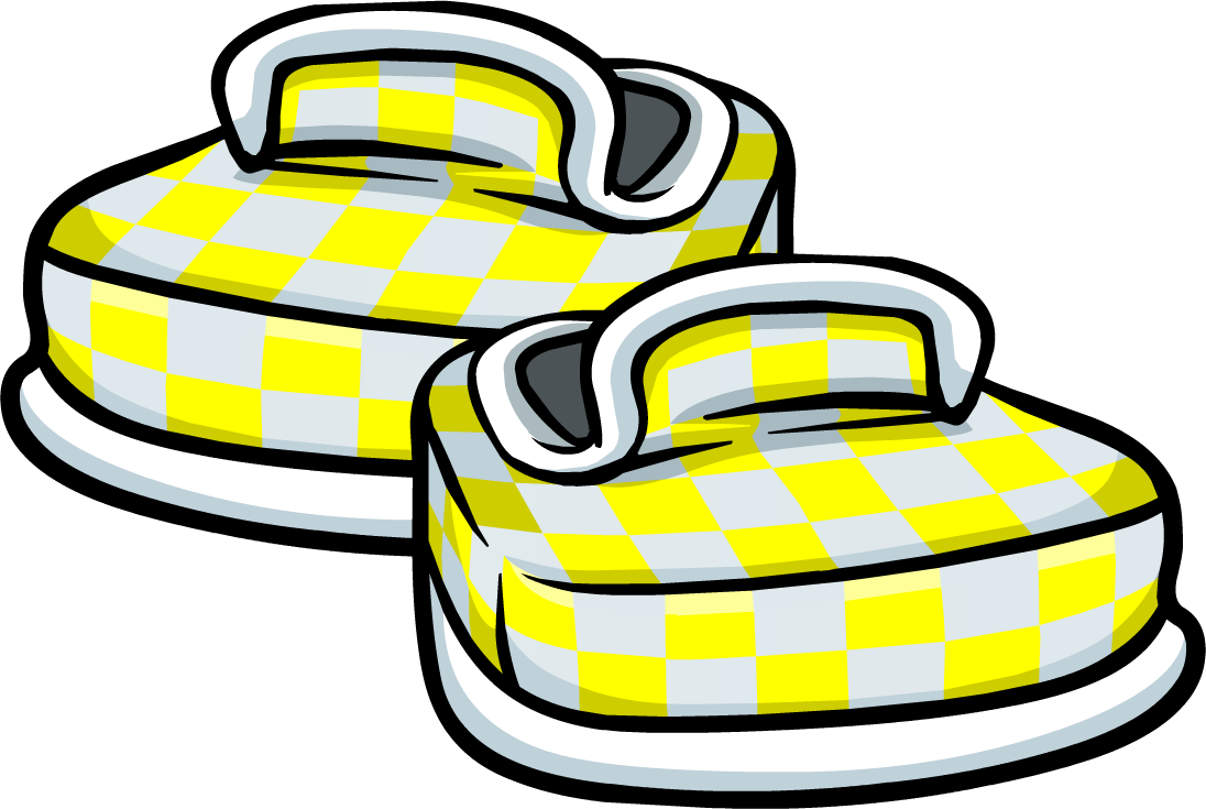 Yellow Checkered Shoes Icon - Cp Rare Feet Items (1096x735), Png Download