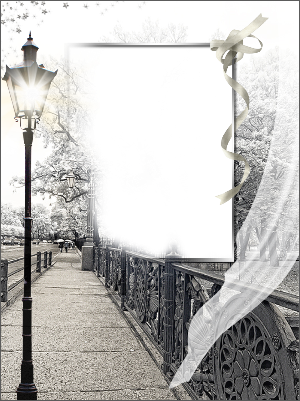 Womens Photo Frame City Street - City Photo Frame (959x1280), Png Download
