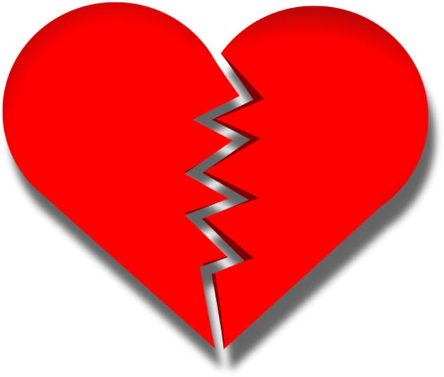 Corazon Roto - Broken Heart Clipart Png (600x515), Png Download