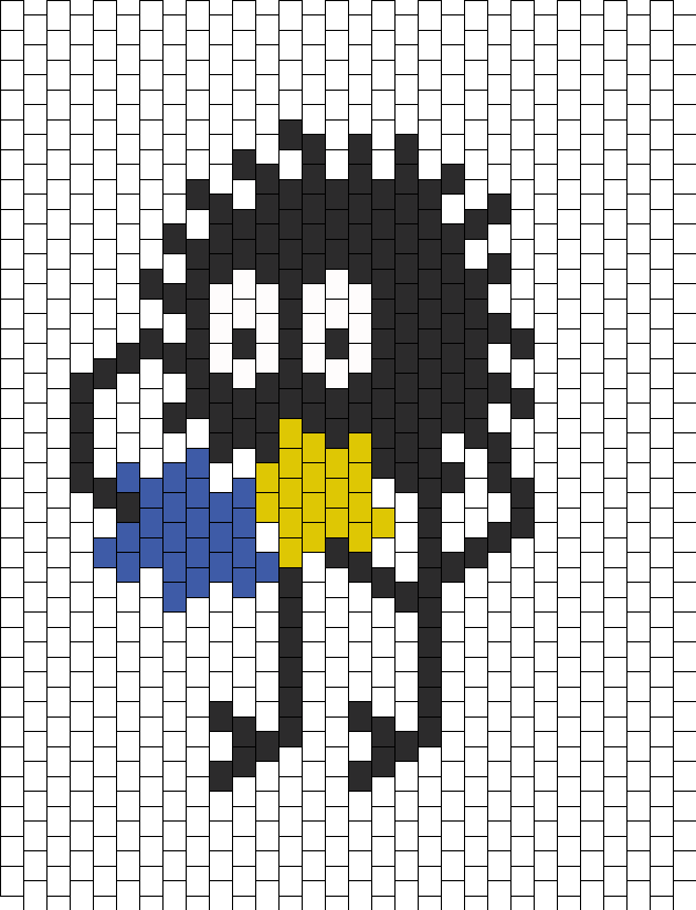 Standing Soot Sprite From Spirited Away - Cross-stitch (630x823), Png Download