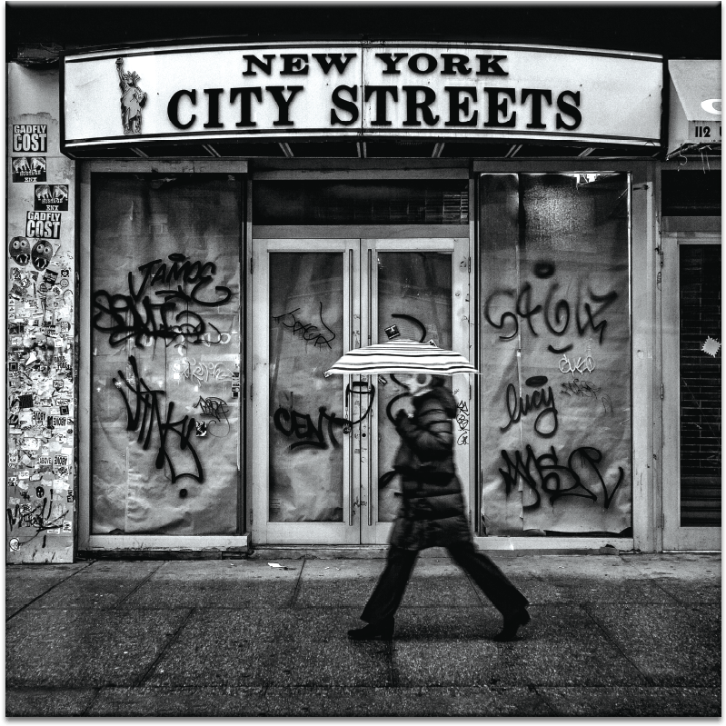 Ny City Streets - Monochrome (900x900), Png Download