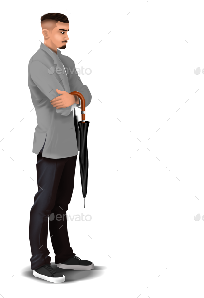 Png/guy5 - Standing (424x625), Png Download