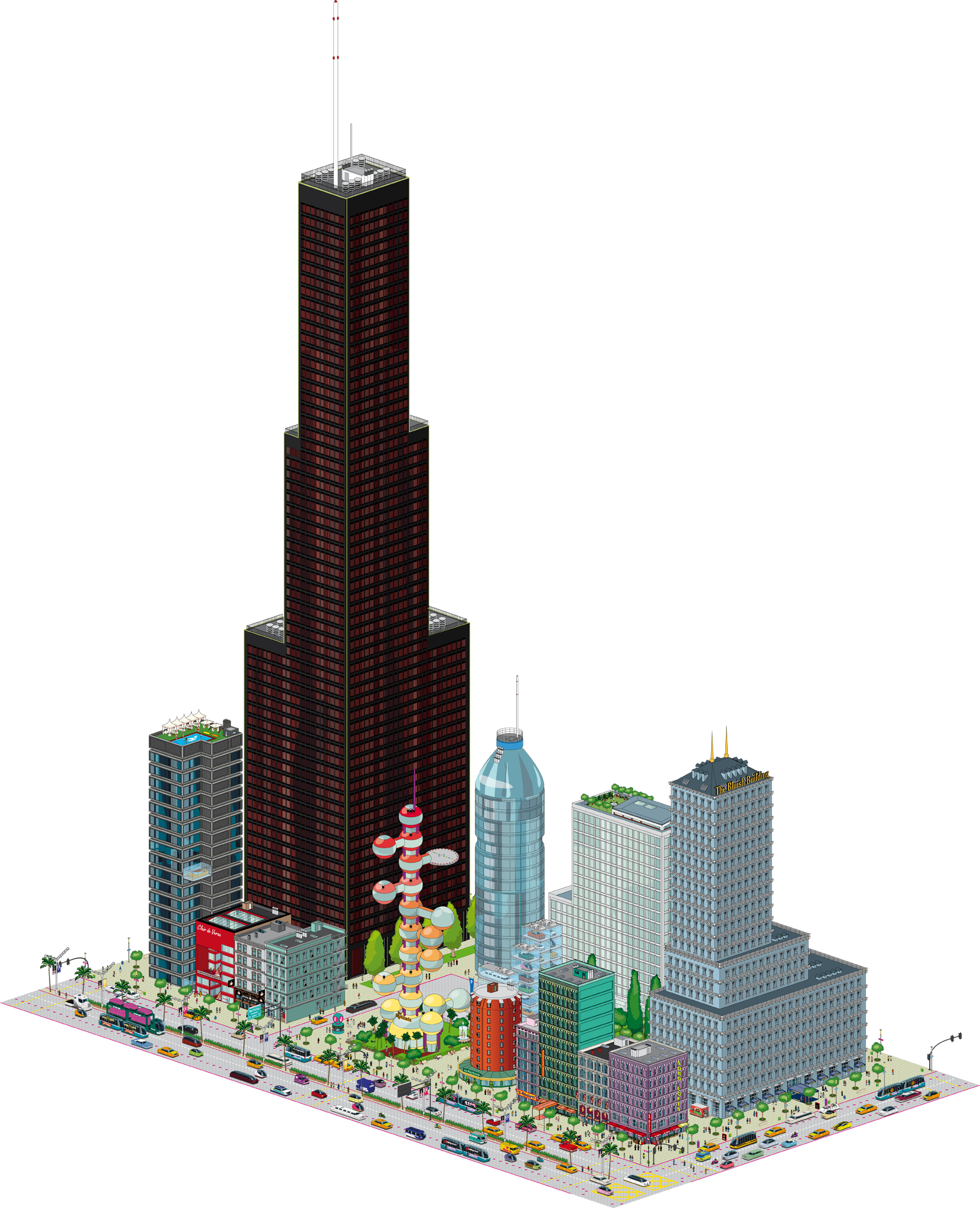 Explore City Illustration, Towers, And More - Skyline (1659x2045), Png Download