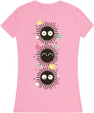 Happy Soot Sprites T-shirt - T-shirt (400x400), Png Download