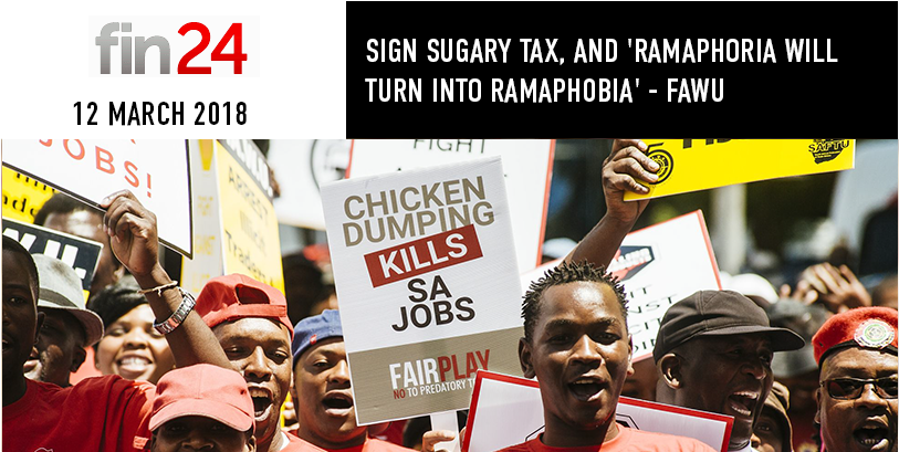Sign Sugary Tax, And 'ramaphoria Will Turn Into Ramaphobia' - Crowd (900x469), Png Download