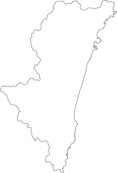 Map - 熊本 県 地図 (385x568), Png Download