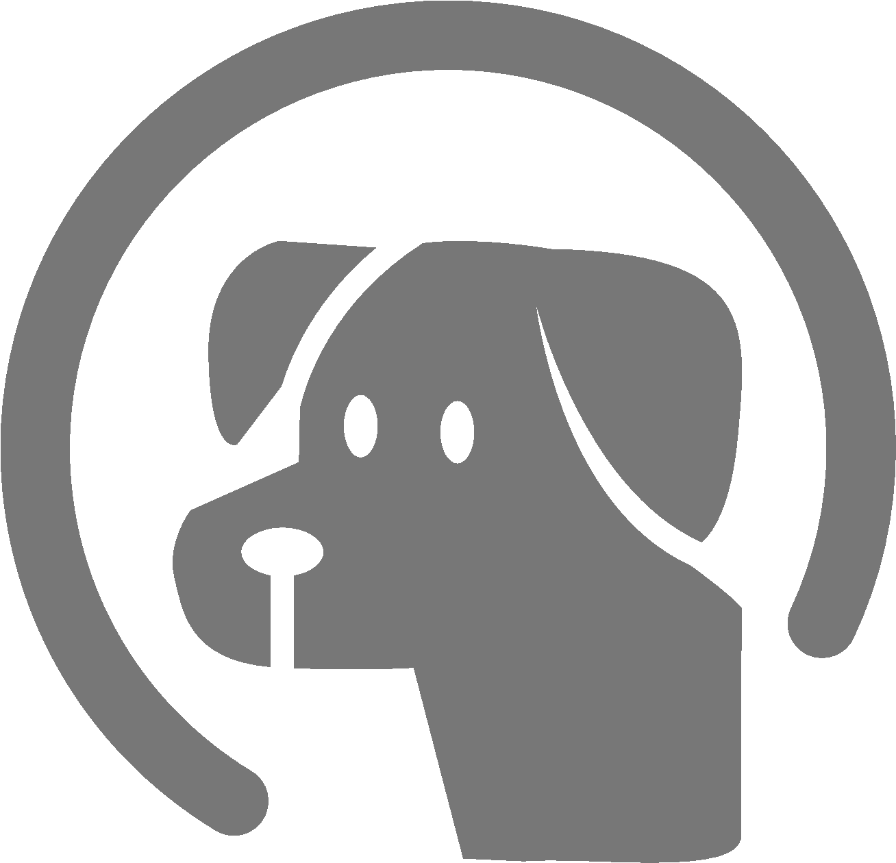 Собака Лого Png (1496x1332), Png Download